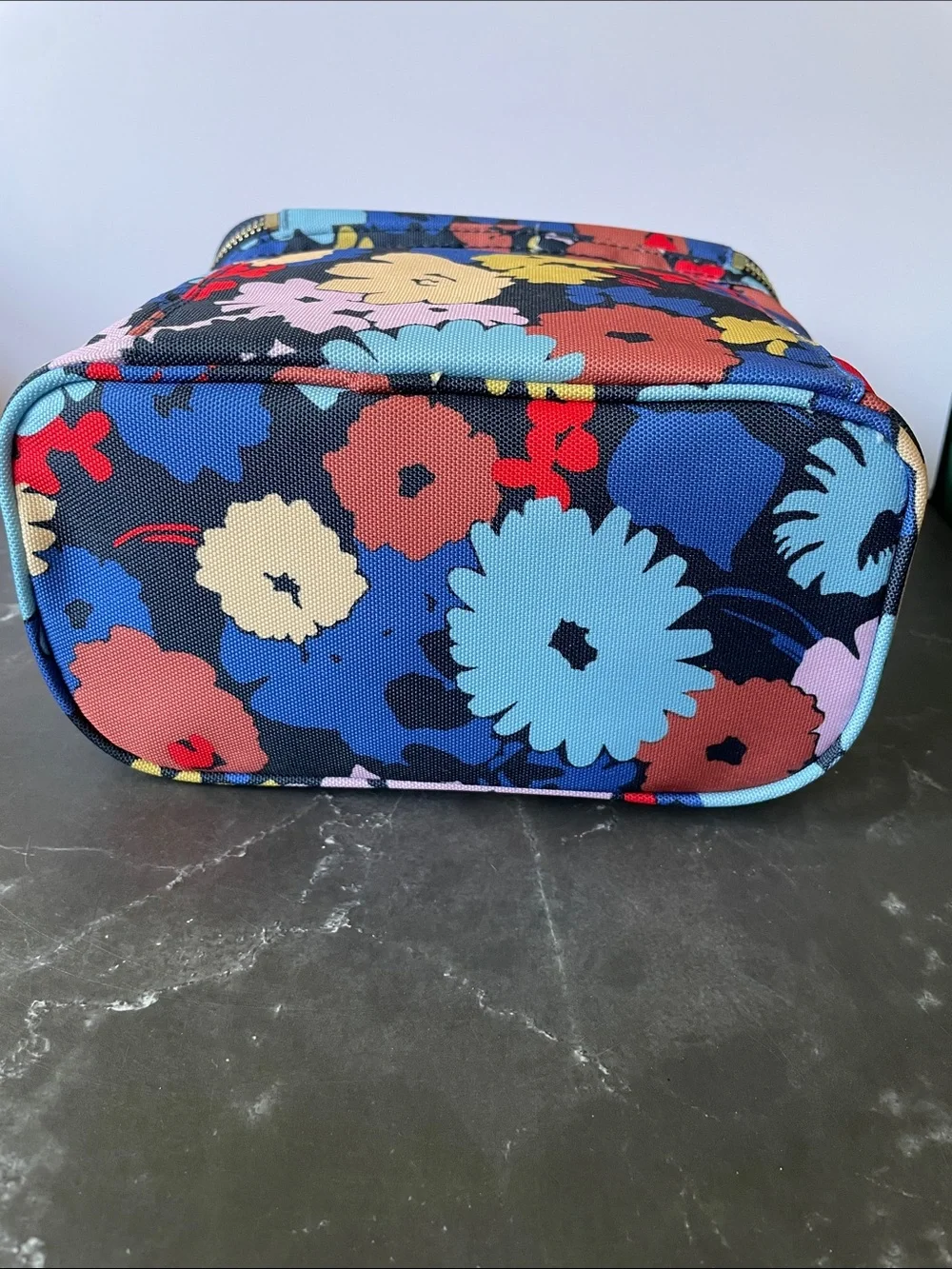 Kate Spade “Swing Flora” Insulated Soft Cooler Lunch Tote with Double Zipper